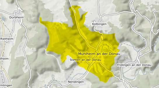 Immobilienpreisekarte Mühlheim an der Donau